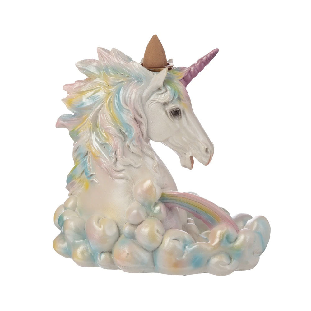 6" X 5" X 4" UNICORN BACK FLOW INCENSE BURNER