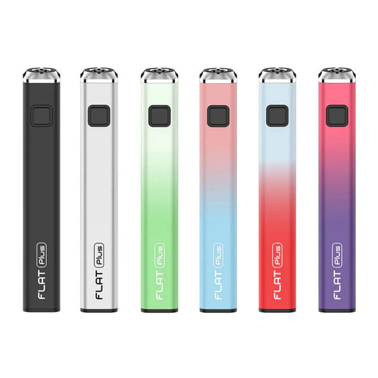 YOCAN FLAT PLUS 900MAH VARIABLE VOLTAGE 510 BATTERY - BOX OF 20 - MIXED COLORS